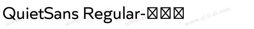 QuietSans Regular字体转换